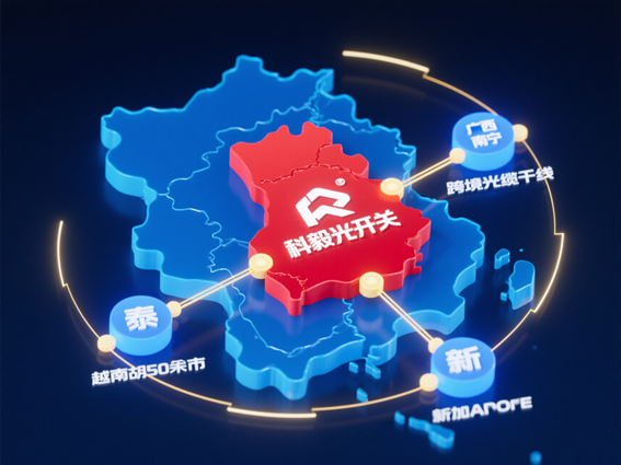中國-東盟跨境光纜網(wǎng)絡(luò)光開關(guān)部署節(jié)點(diǎn)