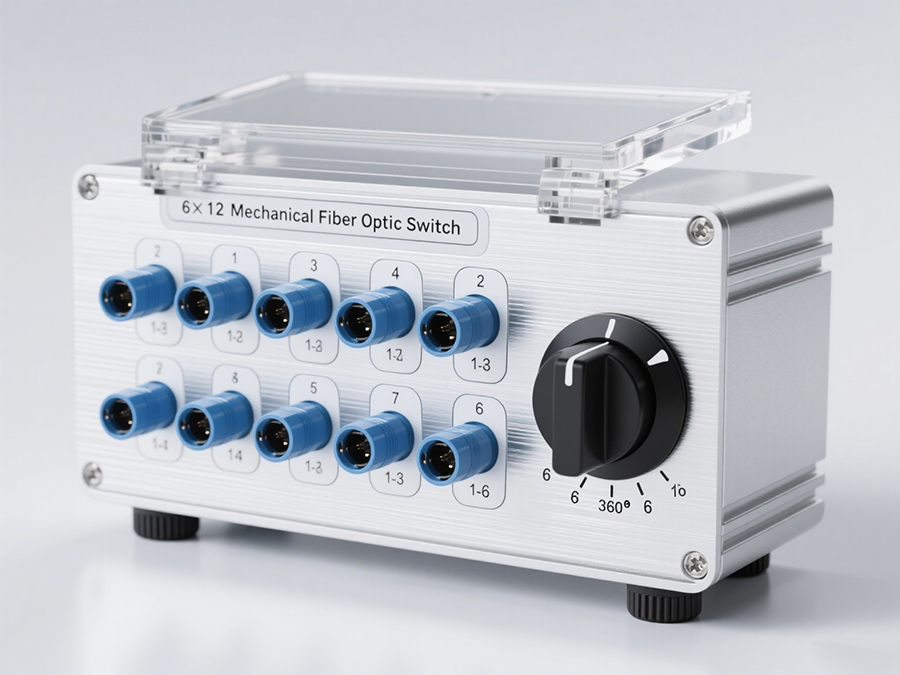 廣西科毅手動(dòng)機(jī)械式光開關(guān)旋鈕式切換操作界面