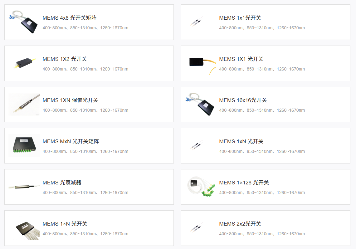 科毅MEMS光開(kāi)關(guān)產(chǎn)品圖