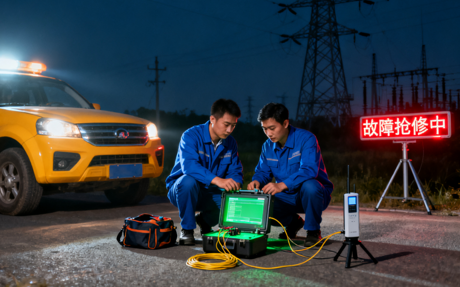 科毅MEMS光開關(guān)在智能電網(wǎng)光纖環(huán)網(wǎng)中的保護倒換示意圖