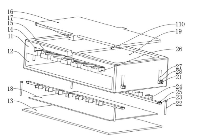 磁光開(kāi)關(guān)混合器件爆炸圖限位結(jié)構(gòu)細(xì)節(jié)科毅光通信  - 廣西科毅光通信