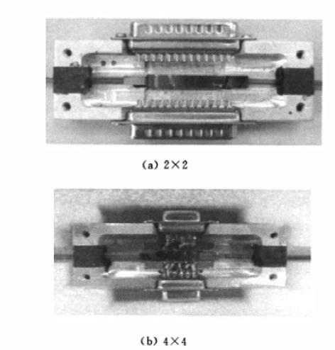 2×2與4×4波導(dǎo)矩陣光開關(guān)實(shí)物 - 廣西科毅光通信